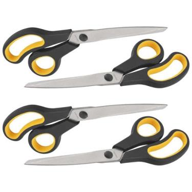 Imagem de Kit Tesoura Uso Geral Multiuso 10" Doméstica 4 Unidades - VONDER