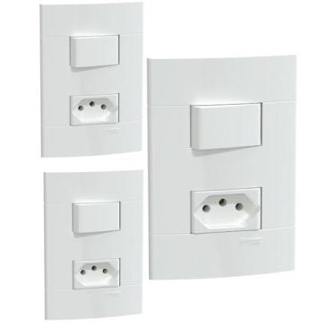 Imagem de kIT 3 CONJUNTOS DE INTERRUPTORES+TOMADA 10A 250V SCHNEIDER