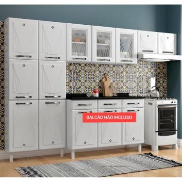 Imagem de Cozinha de Aço Compacta Telasul Star New Branco 3 Peças, BRANCO, LINHA