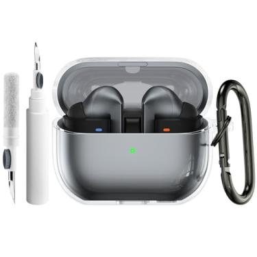 Imagem de Vanjua Capa transparente para Samsung Galaxy Buds 3/3 Pro, TPU macio, resistente a choques, capa protetora completa compatível com Galaxy Buds 3/3 Pro