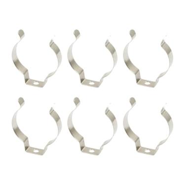 Imagem de Dualoai 6 peças T12 clipes suporte suporte LED tubo fluorescente substituição lâmpada suporte para casamentos, aÇo