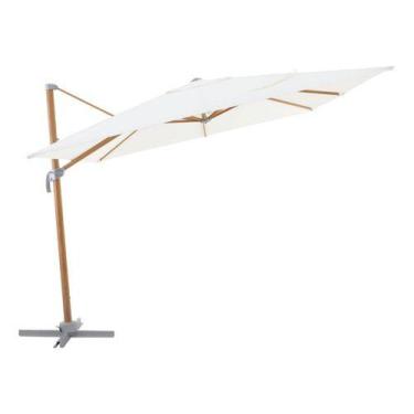 Imagem de Ombrelone Guarda Sol Lateral Quadrado 2,9x2,9m Aluminio - Naterial