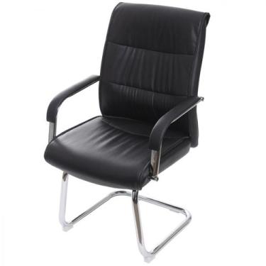 Imagem de Cadeira Escritório Interlocutor Fixa material sintético Base Cromada E