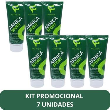 Imagem de Gel Massageador Fashion Arnica Sport Bisnaga 200ml Kit 7 Unidades - Fa