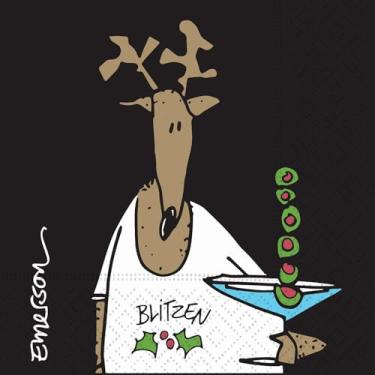 Imagem de Design Design Guardanapo de bebidas Blitzen, multicolorido