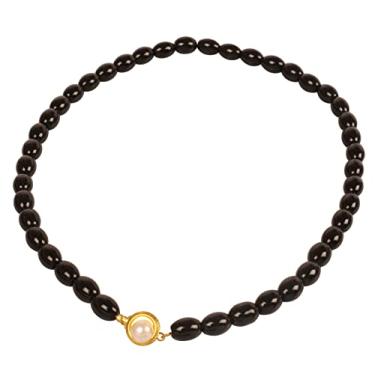 Imagem de Touchstone Colar feminino indiano de Bollywood moderno lindo feito à mão com contas coloridas de designer longo e deslumbrante, Liga metálica, Sem pedras preciosas