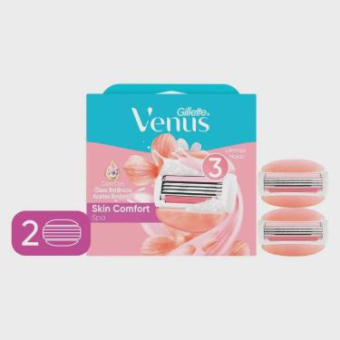 Imagem de Carga para aparelho depilatório gillette venus spa com 2 unidades