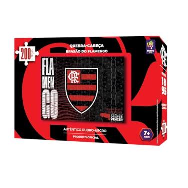 Imagem de Flamengo, quebra cabeça Brasão Flamengo, 200 peças, Mimo brinquedos