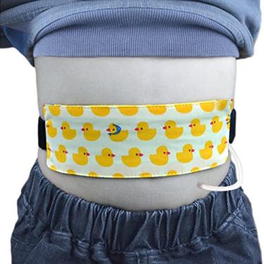 Imagem de Cinto de diálise peritoneal ajustável PD Suporte de cinto de cateter para diálise PD Kids G-Tube Tubo de alimentação PEG