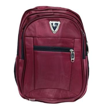 Imagem de Mochila feminina com 4 compartimentos impermeável - F9112, Vinho