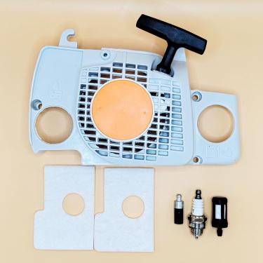Imagem de CATHMINE Conjunto de arranque para motosserra Stihl 017 018 MS170 MS180 Substitua 1130-080-2100 com filtro de ar