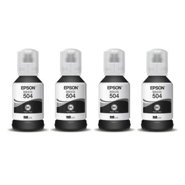 Imagem de Kit Tinta Canon Gi-10 4un Preto Gi10 G10 Original G6010 G7010