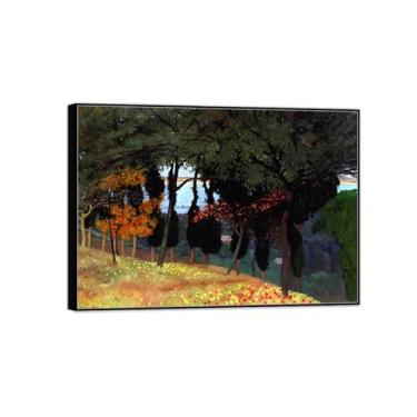 Imagem de Felix Vallotton Impressão de pintura famosa em tela - quadros de moldura preta decoração de parede - arte de parede para sala de estar quarto casa (maçãs) 50 x 70 cm - 19 x 27 pol