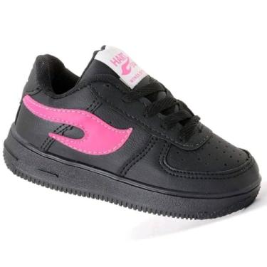 Imagem de Tênis Infantil Menina Feminino Casual School Hart Star Blog (PRETO PINK, BR, Criança de 4 a 8 anos, Numérico, 30)