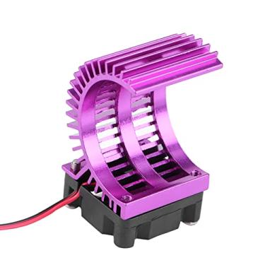 Imagem de RC Motor Heat Wet Com Ventilador de Resfriamento de 5V, Adequado para 1/10 de Carro Elétrico RC 540/550 Motor, Boa Dissipação de Calor (Roxo)