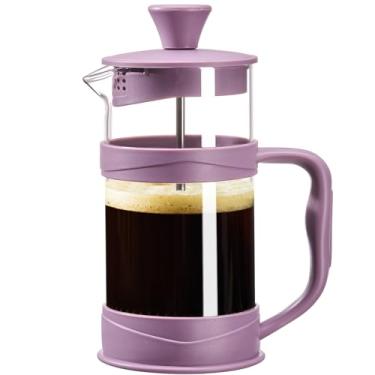 Imagem de gegewawa Cafeteira French Press, prensa de café com filtro de aço inoxidável 18/8, 335 g, mini prensa francesa de acampamento para viagem e casa