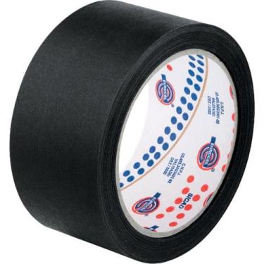 Imagem de Fita Crepe Preta 48MM X 50M - Pacote com 2 Unidades - Eurocel