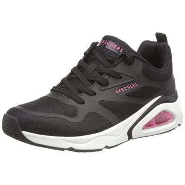 Imagem de Skechers Tres air Uno Revolution feminino arejado, Preto, 35