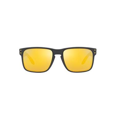 Imagem de Óculos de Sol Oakley Polarizado Holbrook 0OO9102 9102W4 Tam 55 / Cinza Escuro - Lentes Prizm 24K Polarized