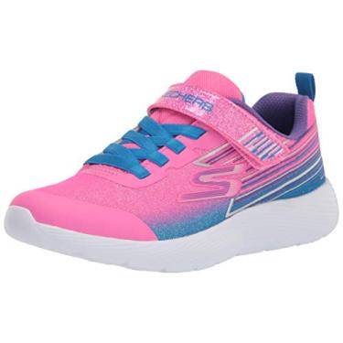 Imagem de Skechers Tênis feminino Dyna-lite-Shimmer Streaks, Rosa/Multi, 16