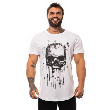 Imagem de Camiseta Longline Premium Masculina MXD Conceito Caveira Pichada-Masculino