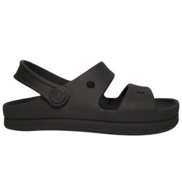 Imagem de Sandália Papete Infantil Masculino Babuche Menino Menina Escolar Slide Confortável Anatômica (Babuche Infantil Preto, BR, Criança de 4 a 8 anos, Numérico, 29)