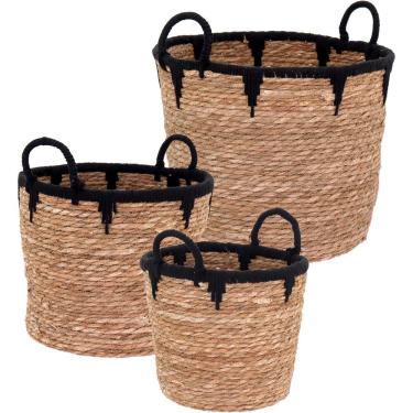 Imagem de Cesta Fibra Natural 3Pç