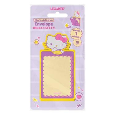 Imagem de Bloco Adesivo Envelope Hello Kitty 20 Folhas Leoarte