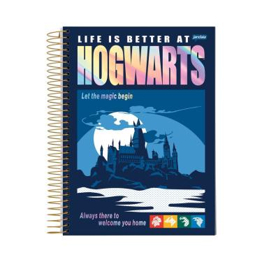 Imagem de Caderno Espiral Universitário Capa Dura 1 Matéria Harry Potter Com 96 Folhas