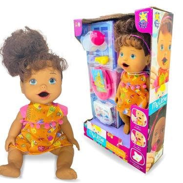 Imagem de Brinquedo Boneca My Little Papinha C/ Fralda E Acessórios [f114]