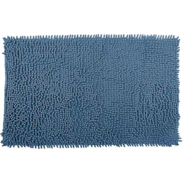 Imagem de Tapete Popcorn Antiderrapante 50x70cm Azul