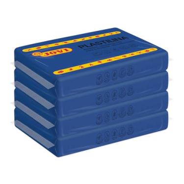 Imagem de Jovi Modeling Clay, 3 Pounds Total, 4 Non-Drying Bars, 0.77 lb Each, Arts and Crafts (Dark Blue)