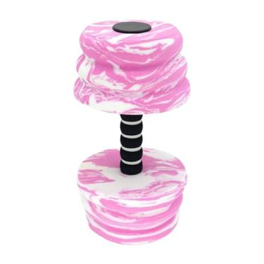 Imagem de Deevoka Halteres para exercícios aquáticos, Halteres flutuantes de EVA, Equipamentos de treinamento de natação, Equipamentos de hidroginástica para adultos, Rosa Branco
