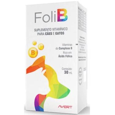 Imagem de Foli B Suspensão Avert  Vitamína para Cães e Gatos  30 mL