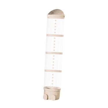 Imagem de WeiLaiKeQi Tubo de armazenamento para brinquedos de pelúcia, balde de exibição, utilitário versátil, moderno, organizador de brinquedos de pelúcia para sala de, Branco