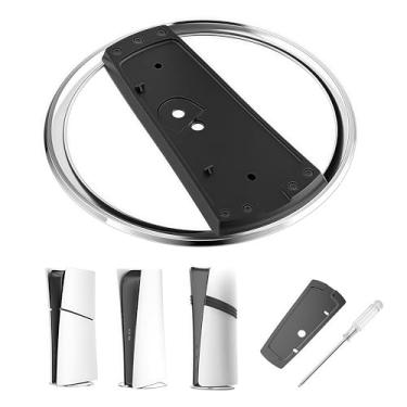 Imagem de Esoes Vertical Stand for PS5 PRO/ PS5/PS5 Slim Console with Screw Non-Slip Base Stand Replacement for PS5 PRO and for PlayStation 5 Console |Anti-Tip Base | Space-Saving Vertical|Horizontal Mount