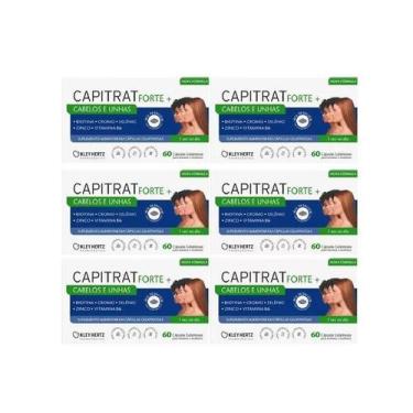 Imagem de Kit 6 Capitrat Nutrição Capilar Avançada 60 Cápsulas - Hertz