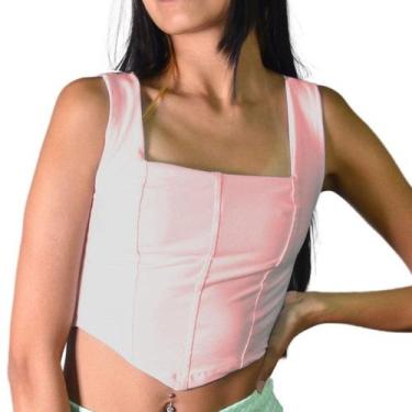 Imagem de Cropped Regata em Suplex Estilosa Curta Unissex Feminina Lush