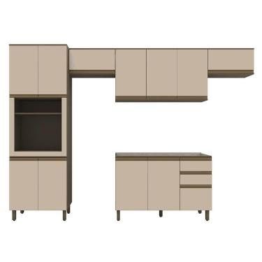 Imagem de Cozinha Modulada Connect 4 Peças com Torre Quente 1 Forno - Móveis Henn