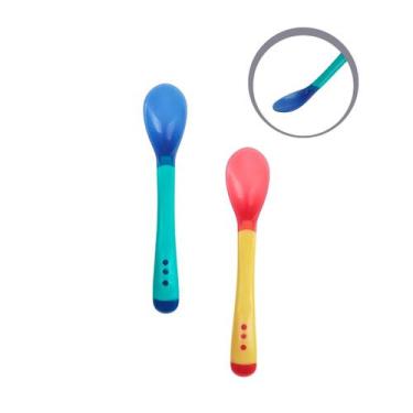 Imagem de Kit Para Bebê Colher Silicone Flexível Termossensível 2uni - Arts