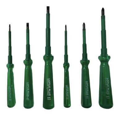 Imagem de Kit 6 Chaves Philips e Fenda Isoladas 1000v - LOTUS