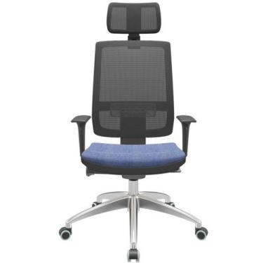 Imagem de Cadeira Office Brizza Tela Preta Com Encosto Assento Concept Báltico A