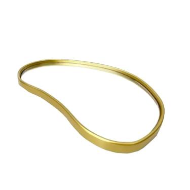 Imagem de Bandeja Espelhada Banheiro Lavabo Bandeja Decorativa Multiuso(Feijão Dourado)