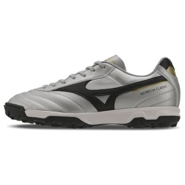 Imagem de Chuteira Society Masculina Mizuno Morelia Classic AS, Prata, 39