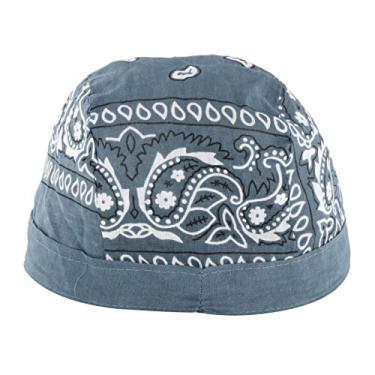 Imagem de Tachiuwa Chapéus de de equitação bandana gorro, envoltórios de cabeça respiráveis duráveis para absorção de suor para adultos à moto, Cinza escuro