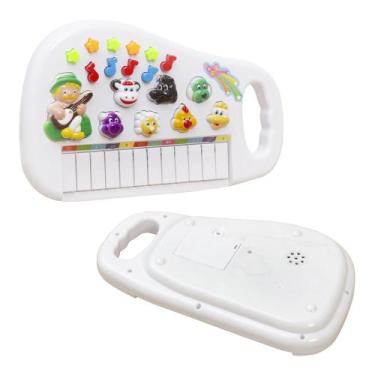 Imagem de Teclado Musical Infantil Criança Bebê Fazendinha 30 Teclas - Dutetoys