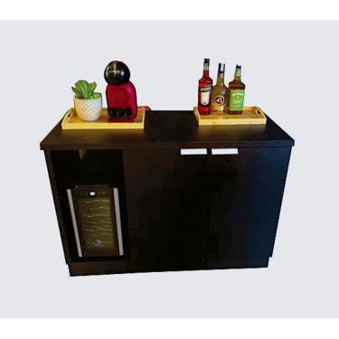 Imagem de Bar Bancada Balcão Para Embutir Adega E Vinhos