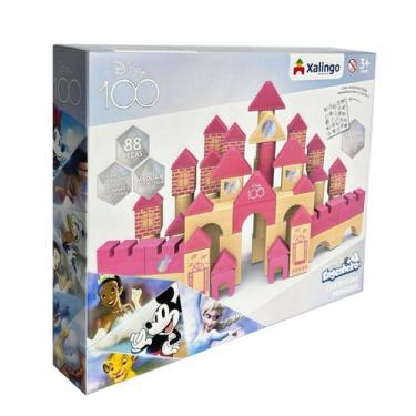 Imagem de Brincando De Engenheiro Castelo das Princesas Disney 88 Pçs - Xalingo