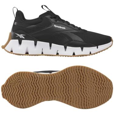 Imagem de Reebok Tênis feminino Zig Dynamica 5, Core Black/Calçado Branco/Prata Metálico, 38