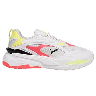 Imagem de Puma - Womens Rs-Fast Pop Shoes, Size: 7.5 M US, Color: Puma White/Ignite Pink/Soft Fluo Yellow